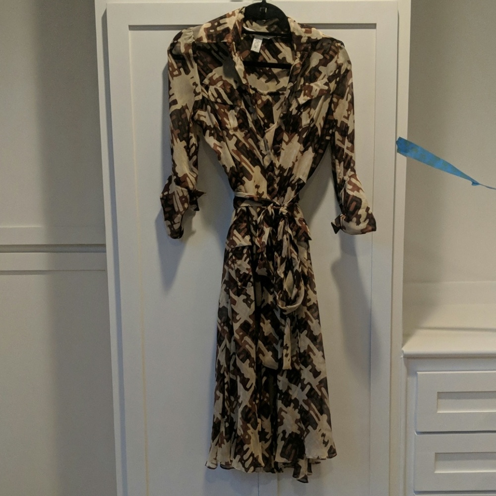 DVF silk dress